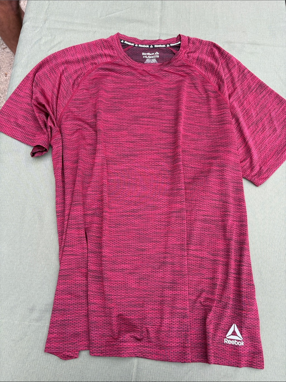 Reebok Heathered Raspberry Performance Tee